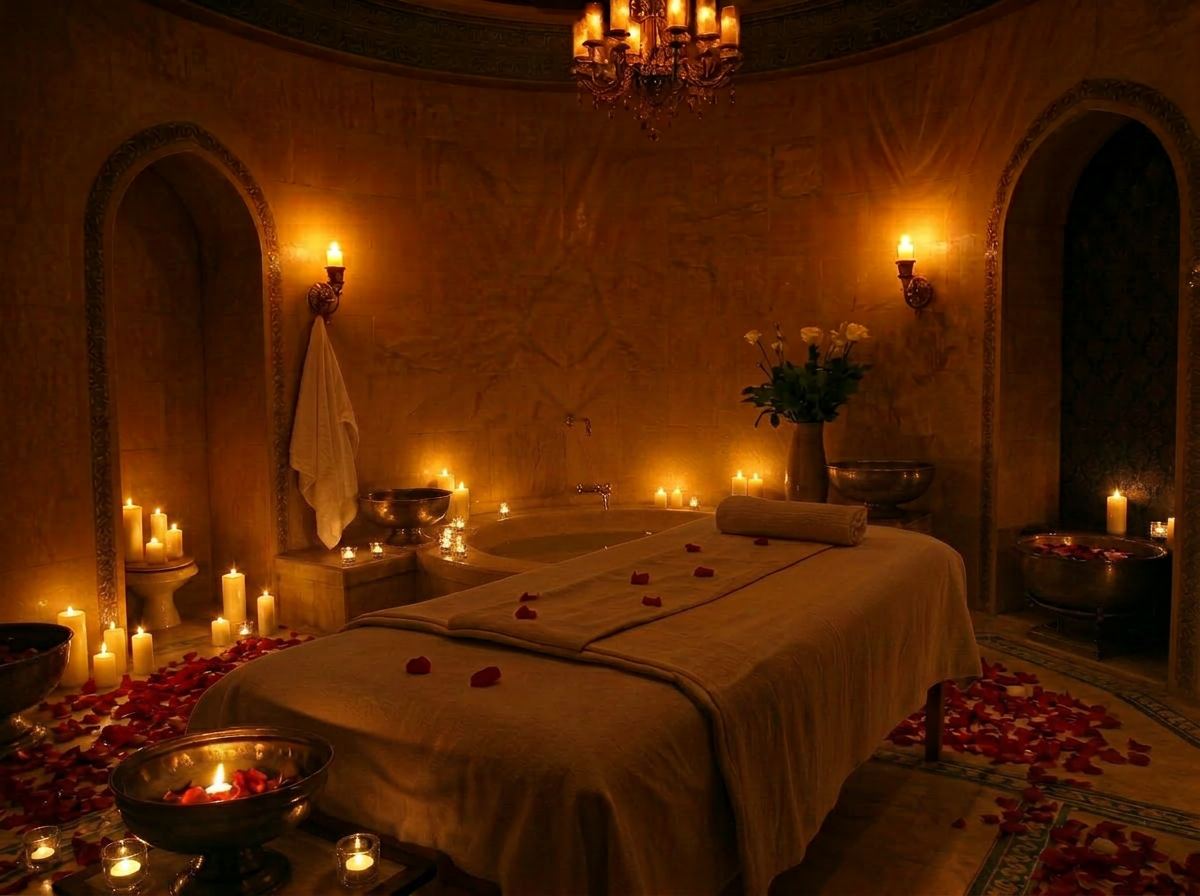 Hammam and massage combination ritual